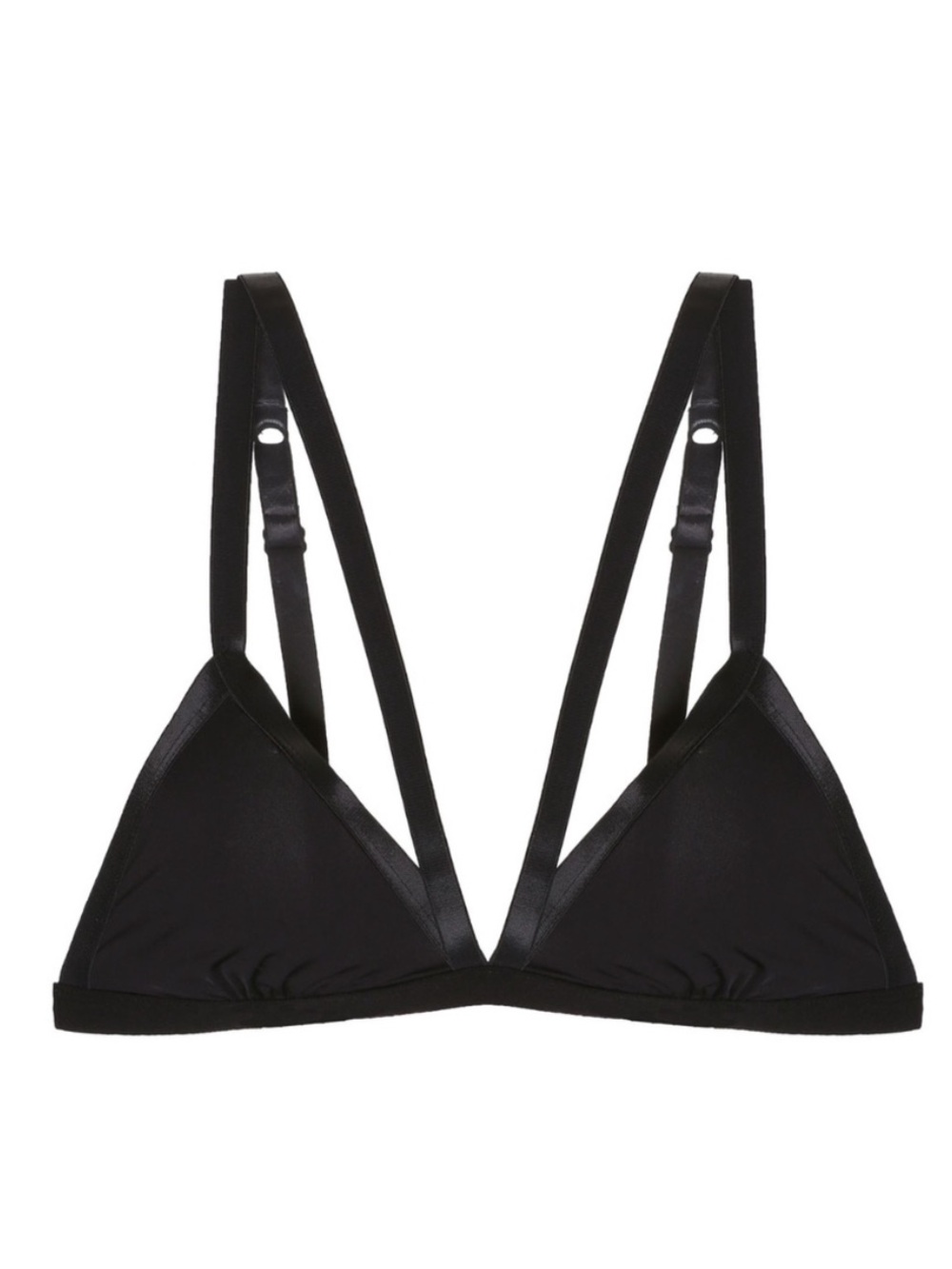 Cosabella Bisou Black Double-Strap Triangle Bralette Size Small